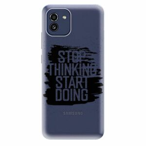 Odolné silikonové pouzdro iSaprio - Start Doing - black - Samsung Galaxy A03 obraz