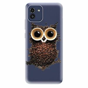 Odolné silikonové pouzdro iSaprio - Owl And Coffee - Samsung Galaxy A03 obraz