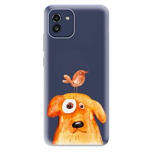 Odolné silikonové pouzdro iSaprio - Dog And Bird - Samsung Galaxy A03 obraz