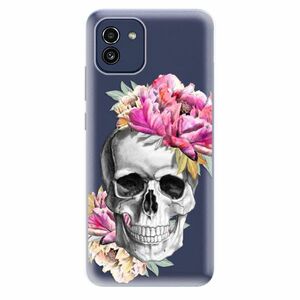 Odolné silikonové pouzdro iSaprio - Pretty Skull - Samsung Galaxy A03 obraz