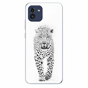 Odolné silikonové pouzdro iSaprio - White Jaguar - Samsung Galaxy A03 obraz