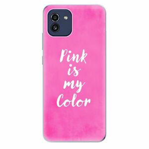Odolné silikonové pouzdro iSaprio - Pink is my color - Samsung Galaxy A03 obraz