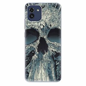 Odolné silikonové pouzdro iSaprio - Abstract Skull - Samsung Galaxy A03 obraz