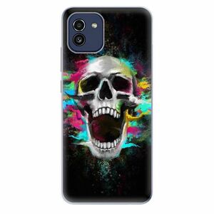 Odolné silikonové pouzdro iSaprio - Skull in Colors - Samsung Galaxy A03 obraz
