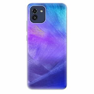 Odolné silikonové pouzdro iSaprio - Purple Feathers - Samsung Galaxy A03 obraz