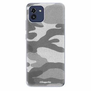 Odolné silikonové pouzdro iSaprio - Gray Camuflage 02 - Samsung Galaxy A03 obraz