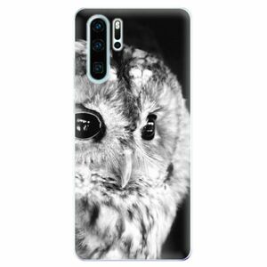 Odolné silikonové pouzdro iSaprio - BW Owl - Huawei P30 Pro obraz