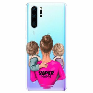 Odolné silikonové pouzdro iSaprio - Super Mama - Two Boys - Huawei P30 Pro obraz