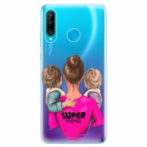 Odolné silikonové pouzdro iSaprio - Super Mama - Two Boys - Huawei P30 Lite obraz