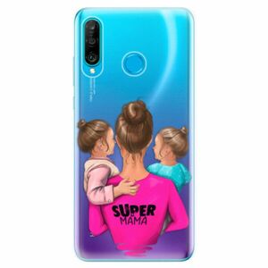 Odolné silikonové pouzdro iSaprio - Super Mama - Two Girls - Huawei P30 Lite obraz