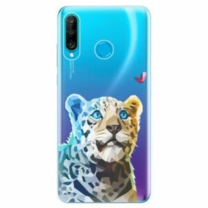 Odolné silikonové pouzdro iSaprio - Leopard With Butterfly - Huawei P30 Lite obraz