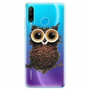 Odolné silikonové pouzdro iSaprio - Owl And Coffee - Huawei P30 Lite obraz