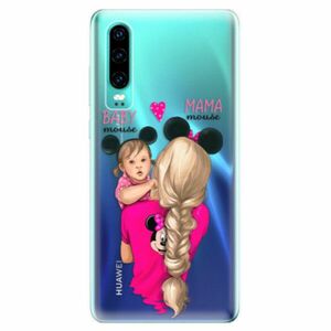 Odolné silikonové pouzdro iSaprio - Mama Mouse Blond and Girl - Huawei P30 obraz