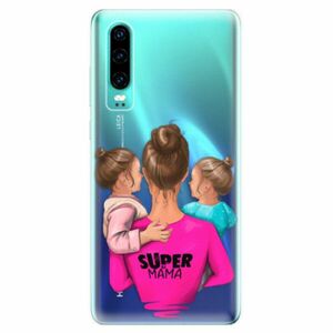 Odolné silikonové pouzdro iSaprio - Super Mama - Two Girls - Huawei P30 obraz