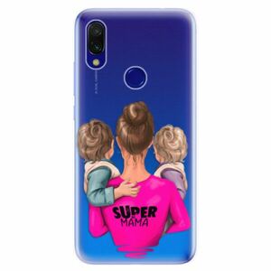 Odolné silikonové pouzdro iSaprio - Super Mama - Two Boys - Xiaomi Redmi 7 obraz