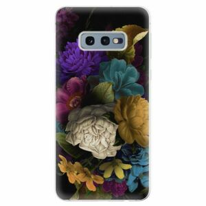 Odolné silikonové pouzdro iSaprio - Dark Flowers - Samsung Galaxy S10e obraz
