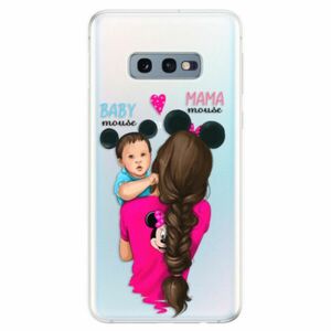 Odolné silikonové pouzdro iSaprio - Mama Mouse Brunette and Boy - Samsung Galaxy S10e obraz