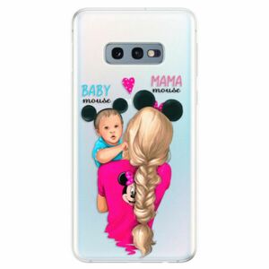 Odolné silikonové pouzdro iSaprio - Mama Mouse Blonde and Boy - Samsung Galaxy S10e obraz