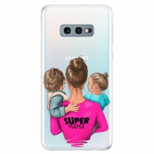Odolné silikonové pouzdro iSaprio - Super Mama - Boy and Girl - Samsung Galaxy S10e obraz