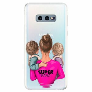 Odolné silikonové pouzdro iSaprio - Super Mama - Two Boys - Samsung Galaxy S10e obraz