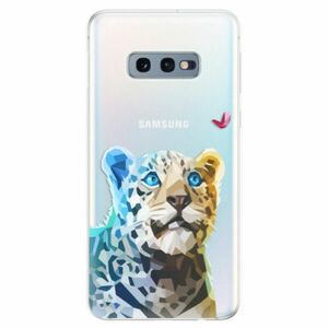 Odolné silikonové pouzdro iSaprio - Leopard With Butterfly - Samsung Galaxy S10e obraz