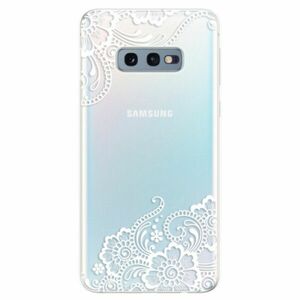 Odolné silikonové pouzdro iSaprio - White Lace 02 - Samsung Galaxy S10e obraz