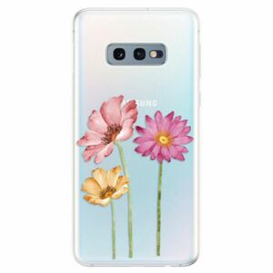 Odolné silikonové pouzdro iSaprio - Three Flowers - Samsung Galaxy S10e obraz