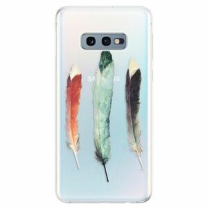 Odolné silikonové pouzdro iSaprio - Three Feathers - Samsung Galaxy S10e obraz