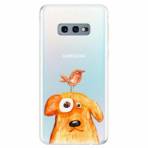 Odolné silikonové pouzdro iSaprio - Dog And Bird - Samsung Galaxy S10e obraz