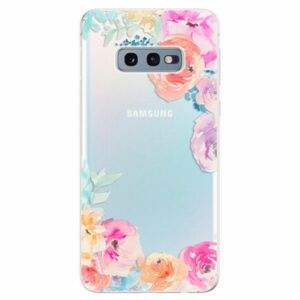 Odolné silikonové pouzdro iSaprio - Flower Brush - Samsung Galaxy S10e obraz