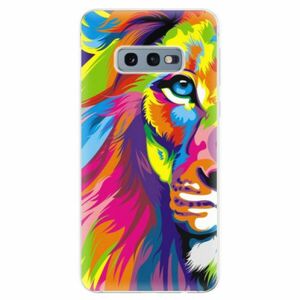 Odolné silikonové pouzdro iSaprio - Rainbow Lion - Samsung Galaxy S10e obraz