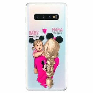 Odolné silikonové pouzdro iSaprio - Mama Mouse Blond and Girl - Samsung Galaxy S10+ obraz