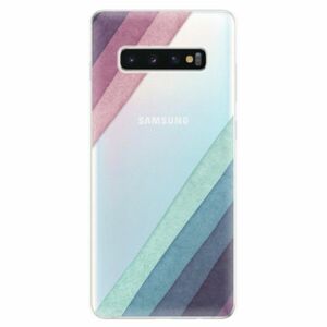 Odolné silikonové pouzdro iSaprio - Glitter Stripes 01 - Samsung Galaxy S10+ obraz
