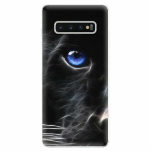 Odolné silikonové pouzdro iSaprio - Black Puma - Samsung Galaxy S10+ obraz