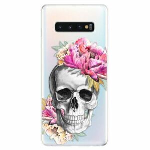 Odolné silikonové pouzdro iSaprio - Pretty Skull - Samsung Galaxy S10+ obraz
