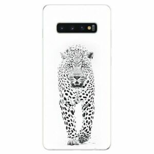 Odolné silikonové pouzdro iSaprio - White Jaguar - Samsung Galaxy S10+ obraz
