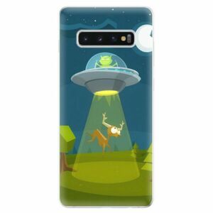 Odolné silikonové pouzdro iSaprio - Alien 01 - Samsung Galaxy S10+ obraz