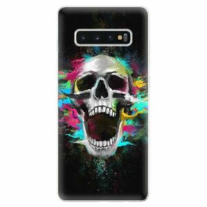 Odolné silikonové pouzdro iSaprio - Skull in Colors - Samsung Galaxy S10+ obraz