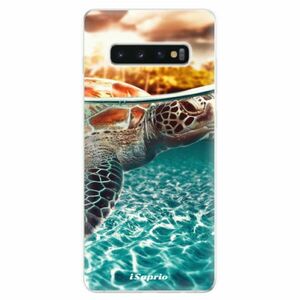 Odolné silikonové pouzdro iSaprio - Turtle 01 - Samsung Galaxy S10+ obraz