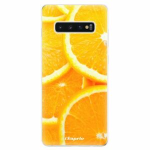 Odolné silikonové pouzdro iSaprio - Orange 10 - Samsung Galaxy S10+ obraz
