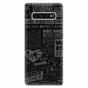 Odolné silikonové pouzdro iSaprio - Text 01 - Samsung Galaxy S10+ obraz