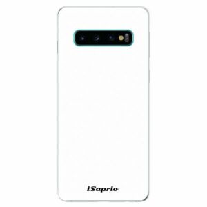 Odolné silikonové pouzdro iSaprio - 4Pure - bílý - Samsung Galaxy S10 obraz