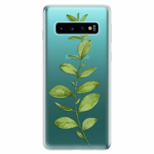 Odolné silikonové pouzdro iSaprio - Green Plant 01 - Samsung Galaxy S10 obraz