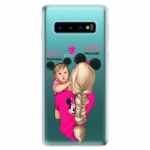 Odolné silikonové pouzdro iSaprio - Mama Mouse Blond and Girl - Samsung Galaxy S10 obraz