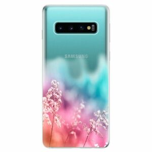 Odolné silikonové pouzdro iSaprio - Rainbow Grass - Samsung Galaxy S10 obraz