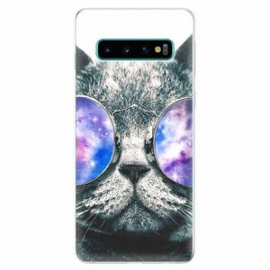 Odolné silikonové pouzdro iSaprio - Galaxy Cat - Samsung Galaxy S10 obraz