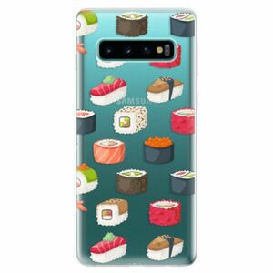 Odolné silikonové pouzdro iSaprio - Sushi Pattern - Samsung Galaxy S10 obraz