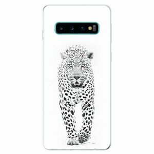 Odolné silikonové pouzdro iSaprio - White Jaguar - Samsung Galaxy S10 obraz