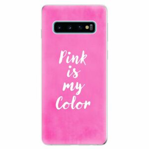 Odolné silikonové pouzdro iSaprio - Pink is my color - Samsung Galaxy S10 obraz