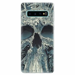 Odolné silikonové pouzdro iSaprio - Abstract Skull - Samsung Galaxy S10 obraz